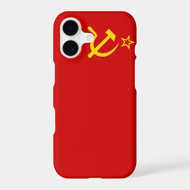 Soviet Union Flag Iphone Case (Back)