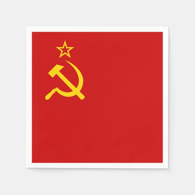Soviet Union Flag Napkins (Front)