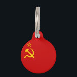 Soviet Union Flag Pet Tag<br><div class="desc">Soviet Union Flag Feel free to modify the design according to your own preferences. You may change the design location, orientation, background colors and size. Also, you may add your own text, or slogan set its font, location and size, all in order to create the ultimate personal gift for you...</div>