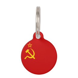 Soviet Union Flag Pet Tag