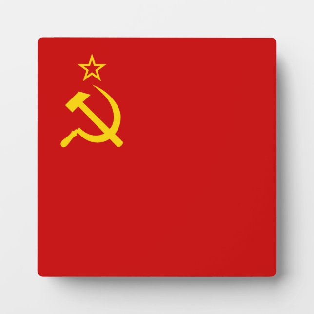 Soviet Union Flag Plaque (Front)
