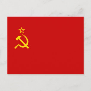 Soviet Union Flag Postcard