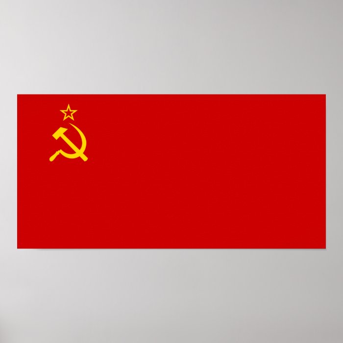 Soviet Union Flag Print