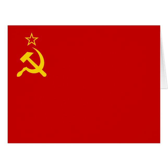 Soviet Union Flag, USSR, CCCP, Communism, Lenin Cards (Front Horizontal)