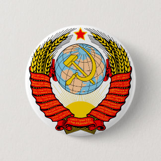 Soviet Union National Emblem Pinback Button