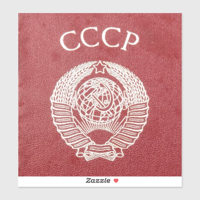 Soviet Union Passport Sticker (Sheet)
