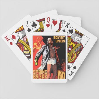 Soviet Union Spring Break 1917 Playing Cards by ThenWear at Zazzle