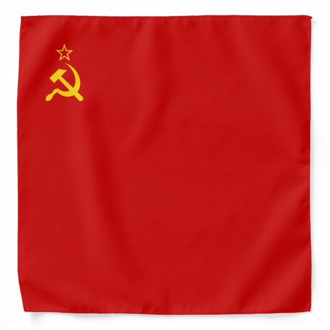 Soviet Union (USSR) (Communist Hammer and Sickle) Bandana (Front)