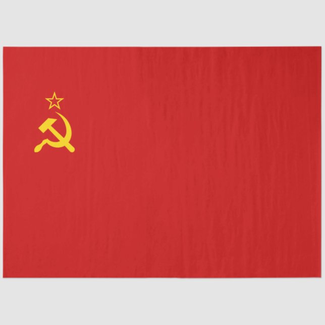 Soviet Union (USSR) (Communist Hammer and Sickle) Tissue Paper (Front)