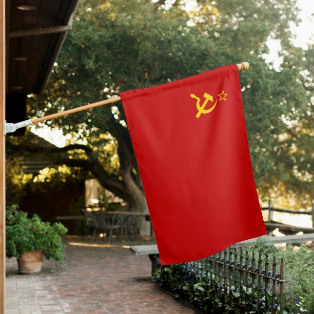 Soviet Union (USSR) (Socialism) (Communism) House Flag (In SItu)