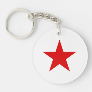 Hammer & Sickle Red Star Communist Keyring Revolution Socialist USSR Key Ring