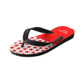 Soviet USSR Communist Military Red Star Kid's Flip Flops | Zazzle