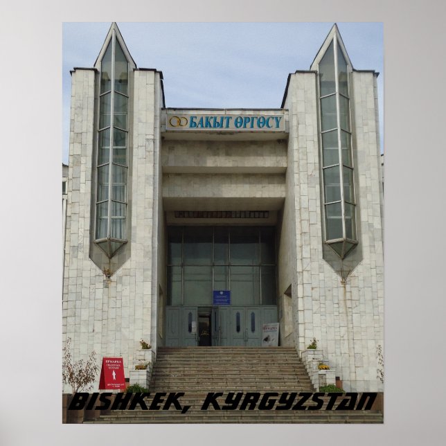 Soviet Wedding Palace, Bishkek Frunze, Kyrgyzstan Poster (Front)