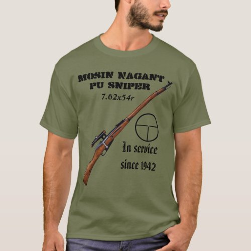 Soviet ww2 Mosin Nagant Sniper T Shirt 