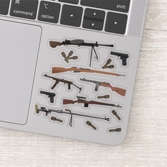 Soviet WW2 Weapons Sticker (Detail)