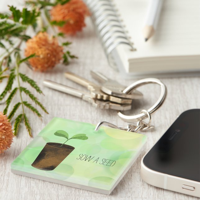 Sow a seed keychain (Front Right)