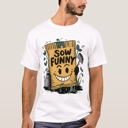 Sow Funny Seed Packet Tee T_Shirt