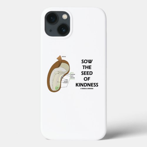 Sow The Seed Of Kindness Dicotyledon Bean Advice iPhone 13 Case