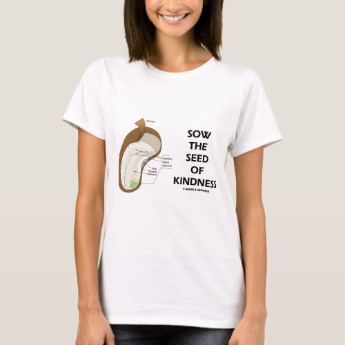 Sow The Seed Of Kindness Seed Anatomy Humor T_Shirt