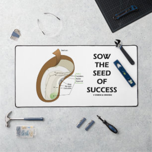 Sow The Seed Of Success Dicotyledon Bean Seed Desk Mat
