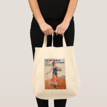 Sow the Seeds of Freedom! grocery tote bag