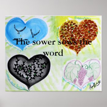 Sow The Word Poster by AnchorOfTheSoulArt at Zazzle