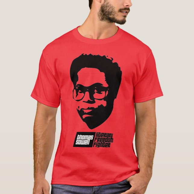 Sowell: Literary Freedom Fighter T-Shirt (Front)