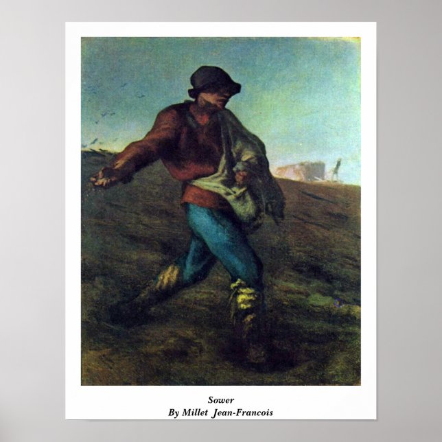 Sower By Millet (Ii), Jean-Francois Poster (Front)