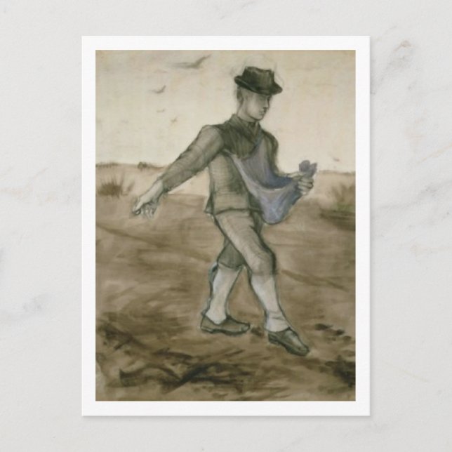 Sower, Vincent van Gogh Fine Art Postcard (Front)