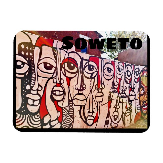 Soweto Art South Africa Magnet (Horizontal)