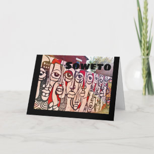 Soweto Graffiti Art, South Africa Note Card