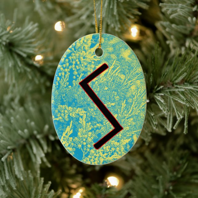 Sowilo Viking Rune Yule Ornament - Success! (Tree)