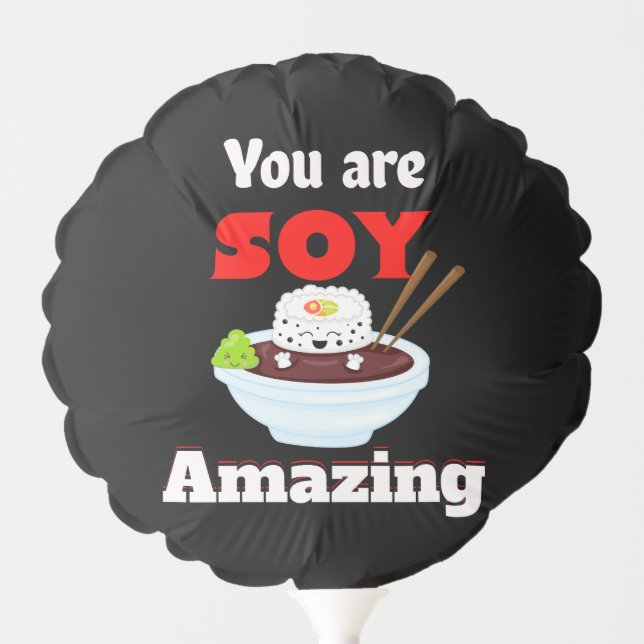 Soy amazing Kawaii Sushi Balloon (Front)