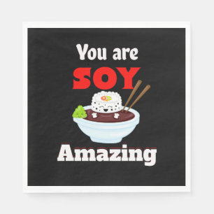 Soy amazing Kawaii Sushi Napkins