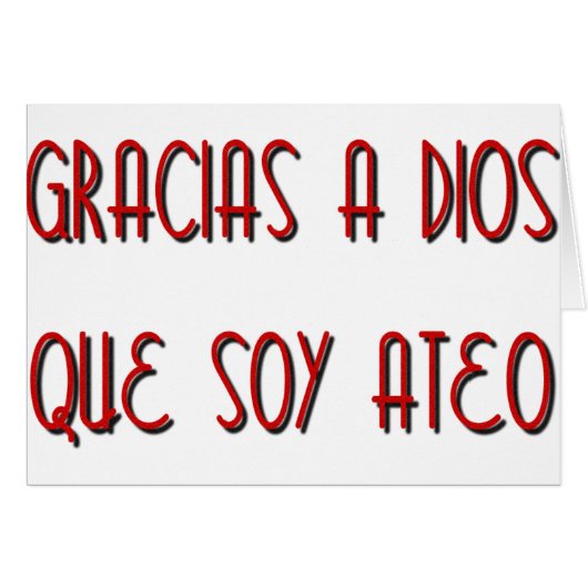 Soy Ateo Cards (Front Horizontal)