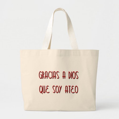 Soy Ateo Large Tote Bag