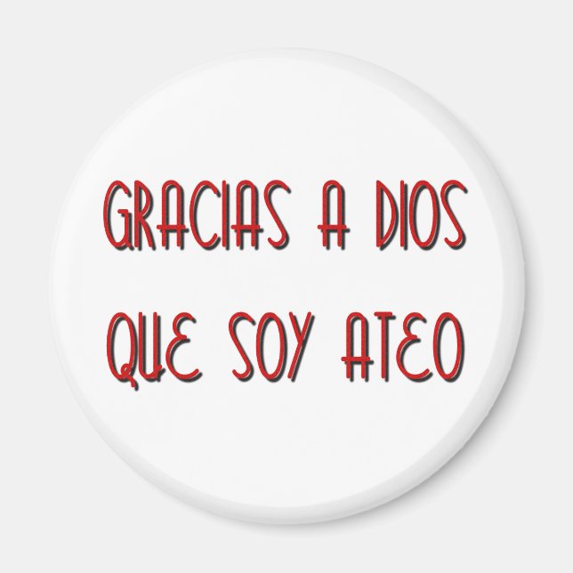 Soy Ateo Magnet (Front)