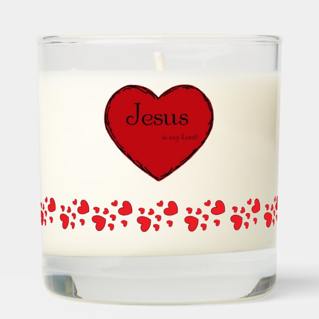 Soy candle in a glass vessel, vanilla (Right)