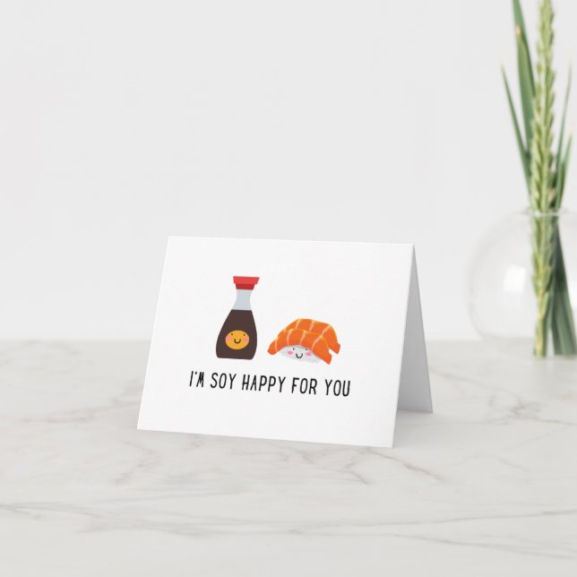Soy Happy For You - Cute Sushi Card  (Front)