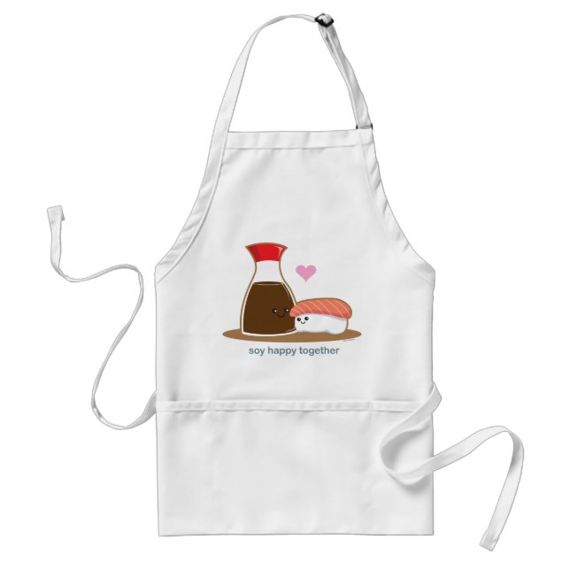 Soy Happy Together Adult Apron (Front)