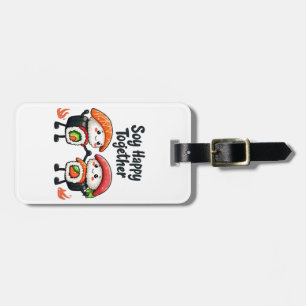 Soy happy together Sushi Kawaii Japanese Food Luggage Tag