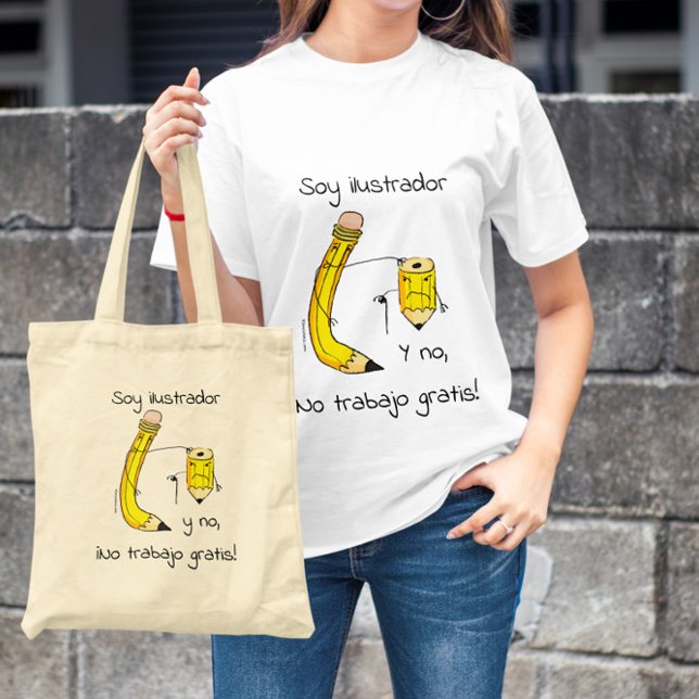 Soy ilustrador y no trabajo gratis T-Shirt (Creator Uploaded)