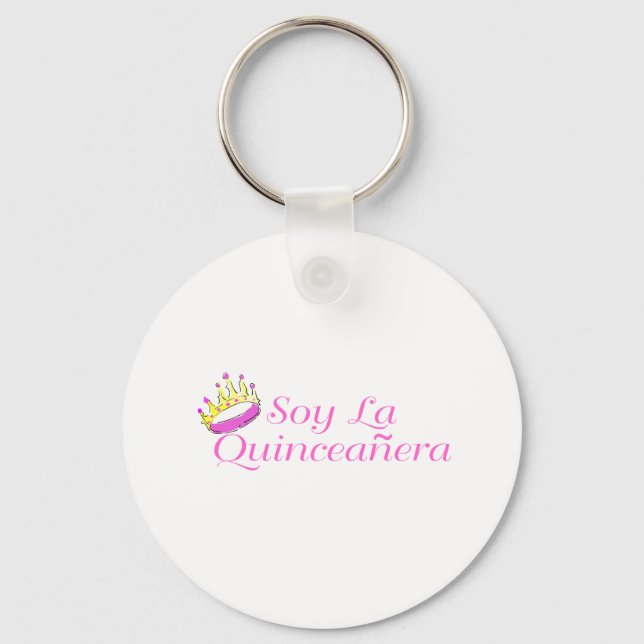 Soy La Quinceanera Keychain (Front)
