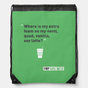 Soy Latté Drawstring Bag