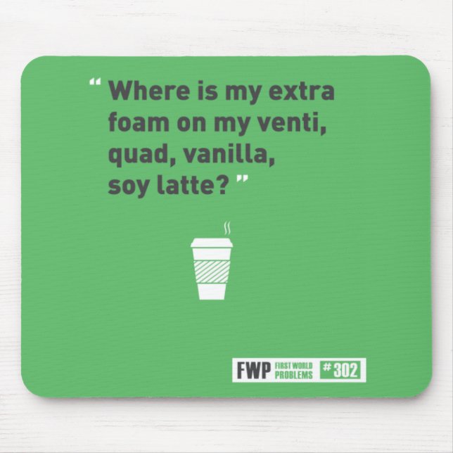 Soy Latté Mouse Pad (Front)