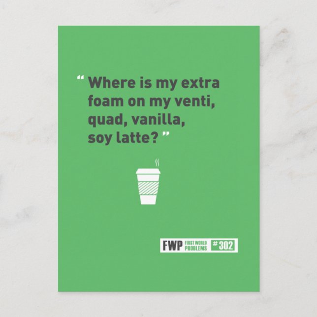 Soy Latté Postcard (Front)