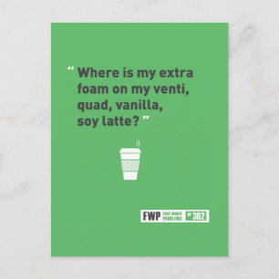 Soy Latté Postcard
