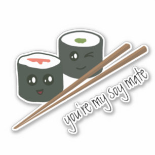 Soy Mate Cute Sushi Addict Kawaii Character Sticker