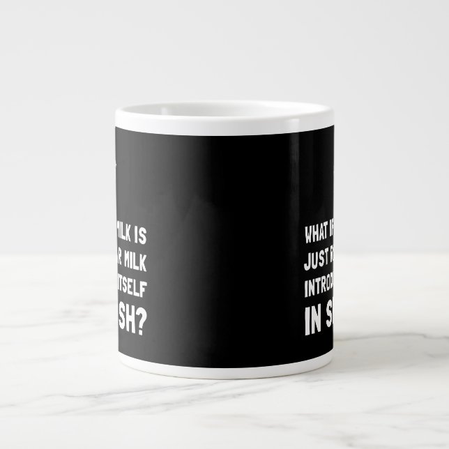 Soy Milk Giant Coffee Mug (Front)