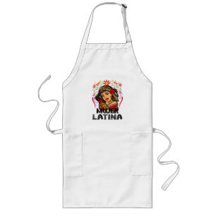 Soy Mujer Latina, Strong Latin Woman Long Apron